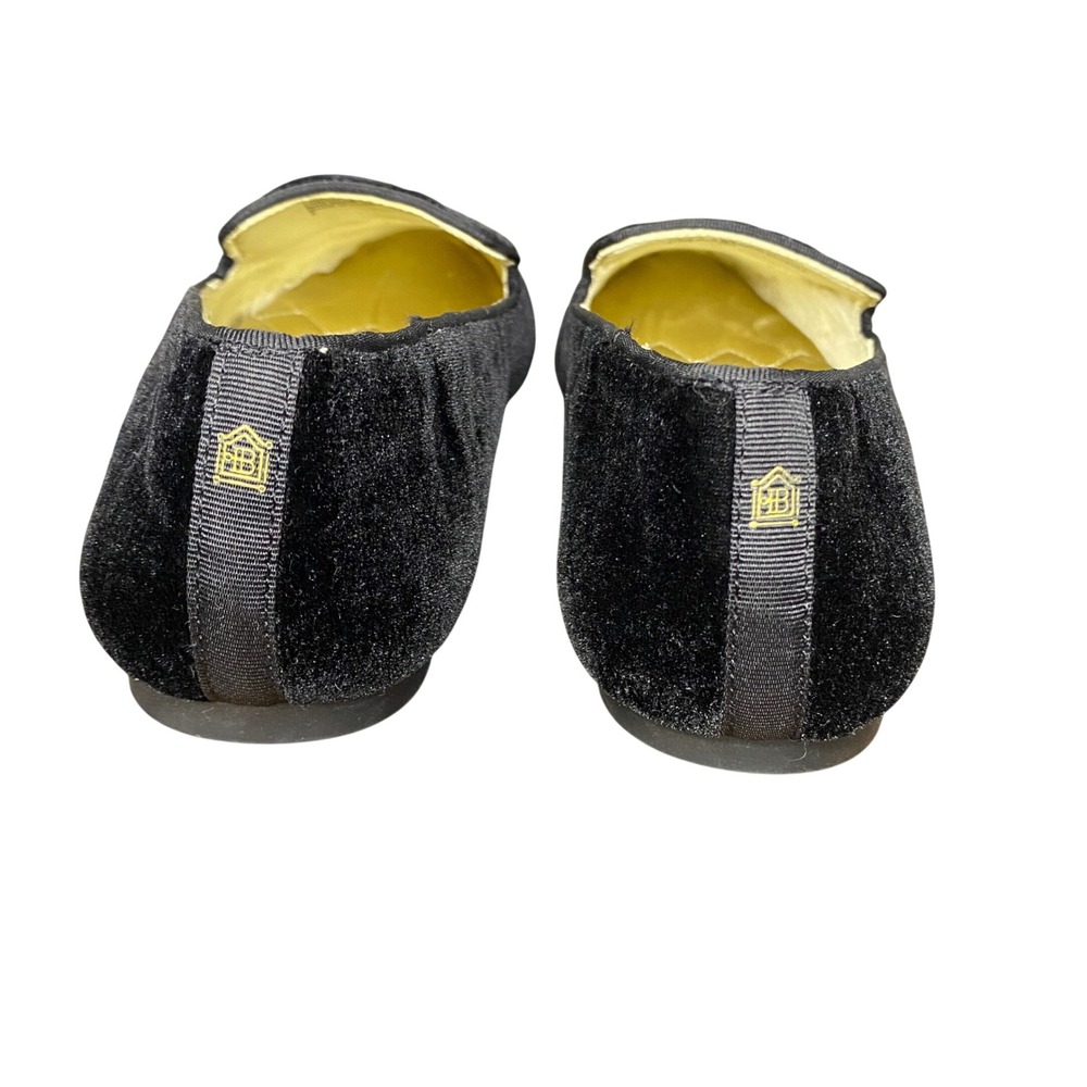Birdies The Starling Black Velvet Smoking Slipper Loafers‎ Flats Womens 8 - Picture 9 of 13